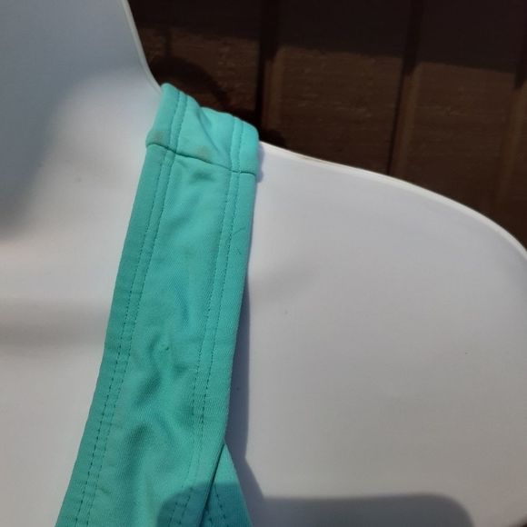 Athleta Racerback Swim Bra Bikini Top Aqua Medium - Picture 7 of 9